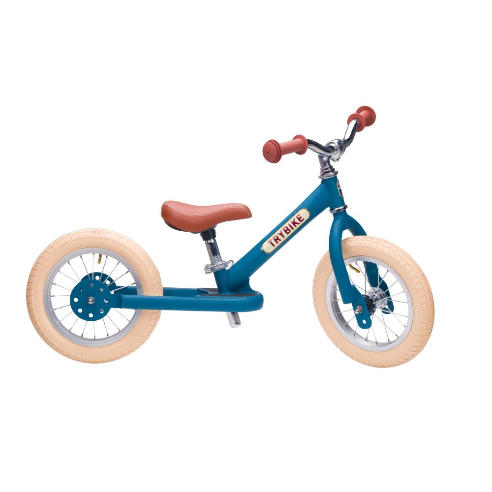 TRYBIKE Balans bicikl 2u1 Steel, Vintage Blue Matt slika 3