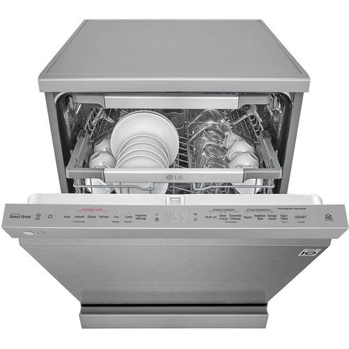 LG DF425HSS Mašina za pranje sudova, QuadWash™, TrueSteam™ tehnologijom pare, Vrata sa automatskim otvaranjem, Set za 14 kompleta, ThinQ™, WiFi funkcija slika 8