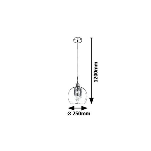 Rabalux Philana visilica E14 MAX 40W zlatna slika 2