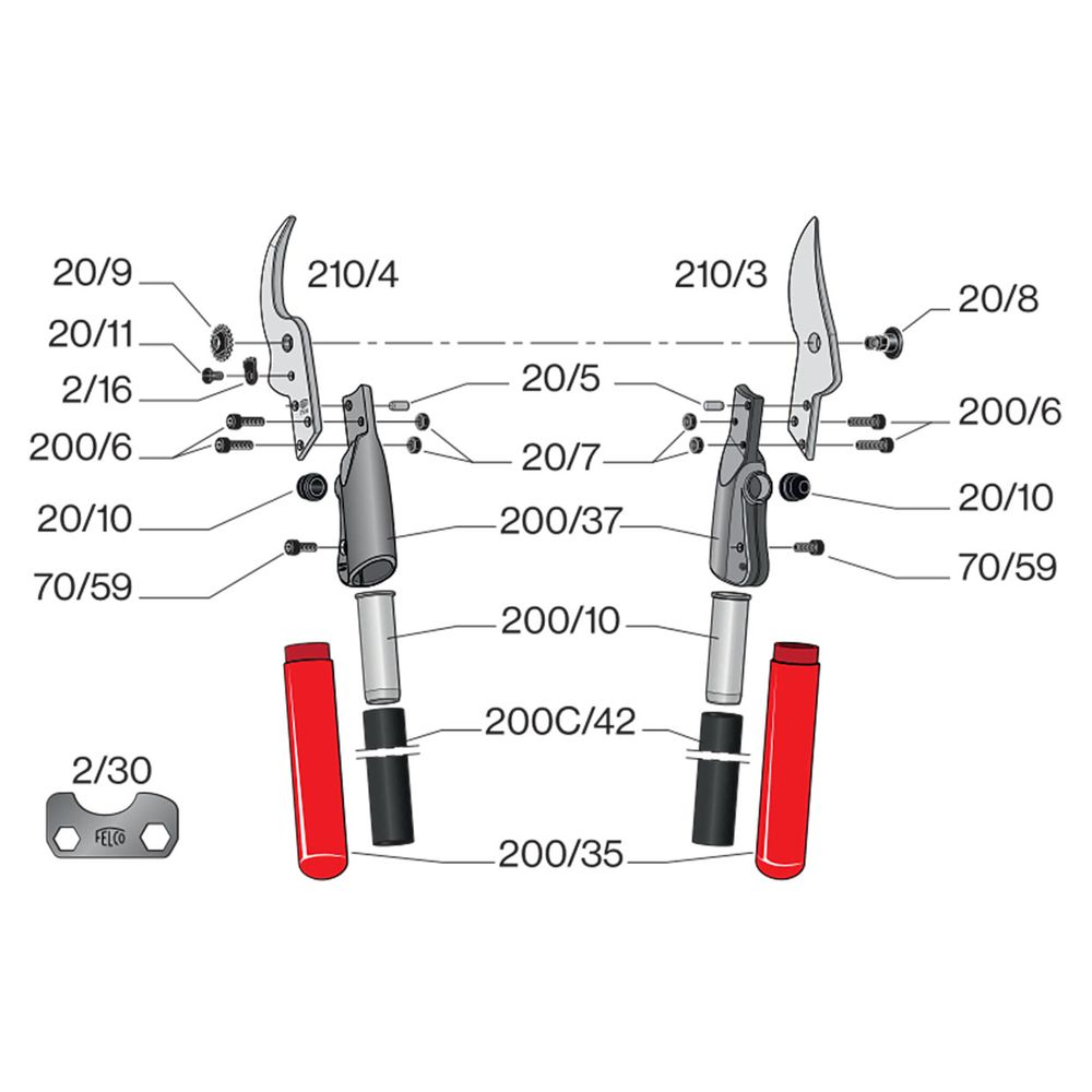 FELCO škare za grane 210 C 60 cm slika 4