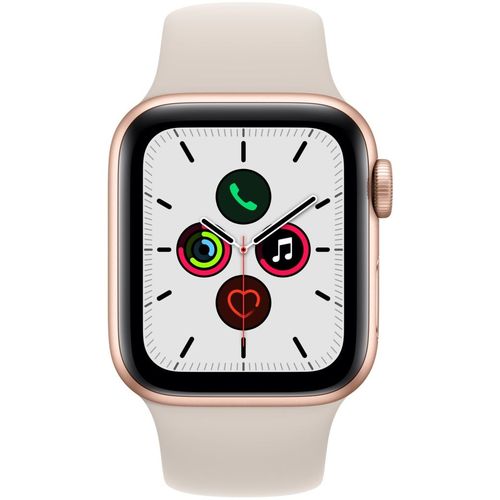 Apple Watch SE (v2) GPS, 40mm Gold Aluminium Case with Starlight Sport Band - Regular slika 2