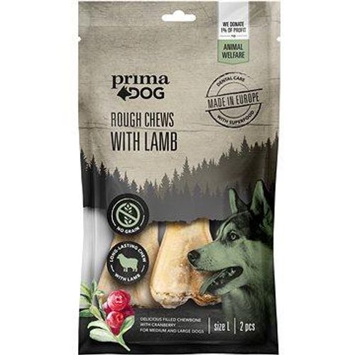 PrimaDog Rough chews Jagnjetina i Borovnica L 140 g (13,5 cm, 2 kom) slika 1