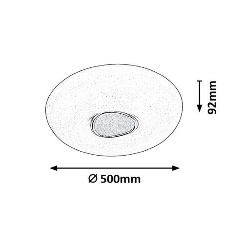 Rabalux Tayla plafonjera LED 60W 3000K-6500K slika 6