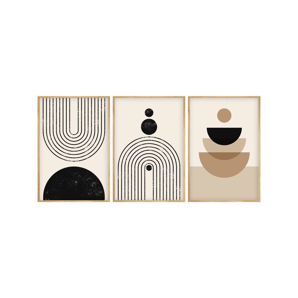 Dekorativna slika u okviru Huhu26250 x 70 cm, od MDF-a, višebojna (set od 3 komada) slika 2