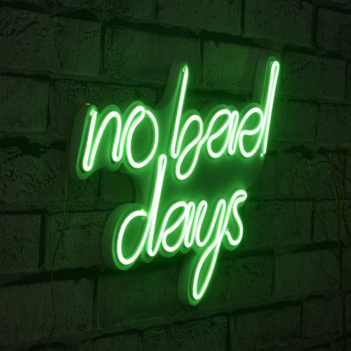 Wallity Ukrasna plastična LED rasvjeta, No Bad Days - Green slika 9