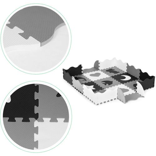 Ecotoys edukativna puzzle podloga za igru crno-bijela 25kom. slika 3