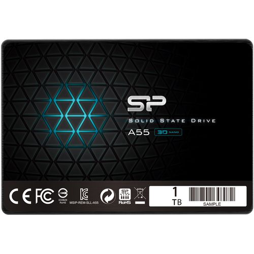 Silicon Power SP001TBSS3A55S25 2.5" 1TB SSD, SATA III, A55, TLC, Read up to 500MB/s, Write up to 450MB/s slika 1