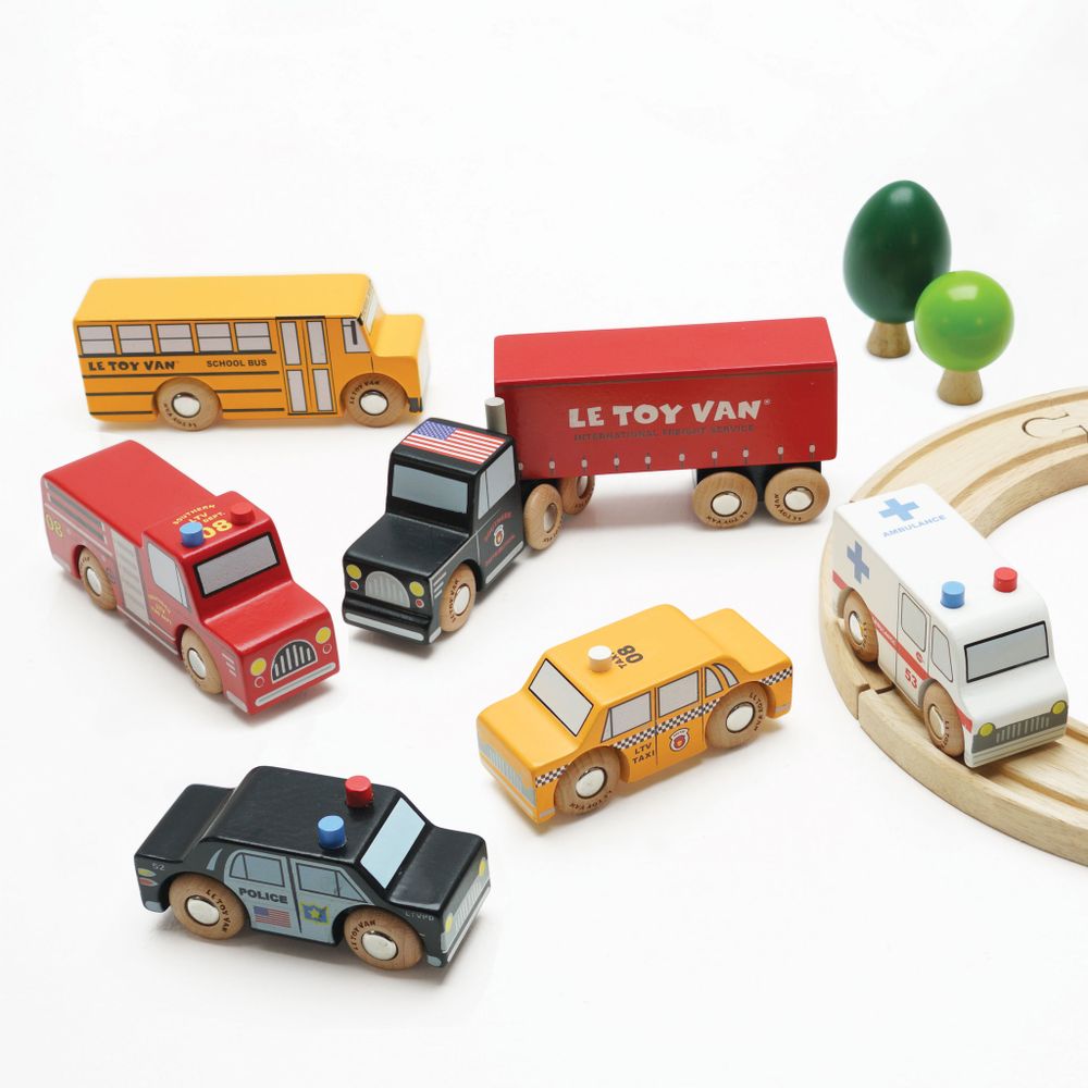 Le Toy Van Set drvenih autića New York slika 2