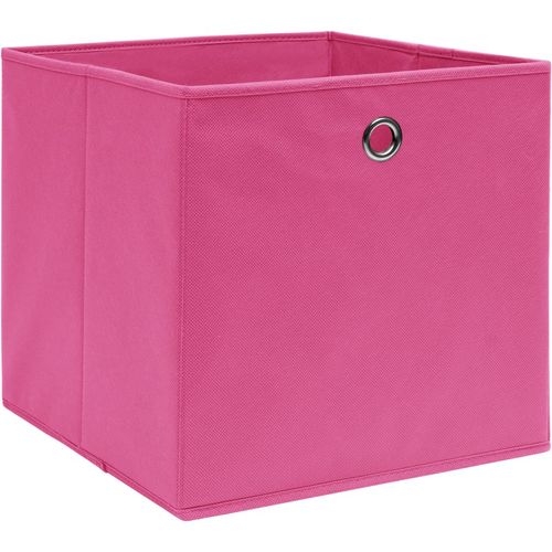 Kutije za pohranu 10 kom ružičaste 32 x 32 x 32 cm od tkanine slika 10