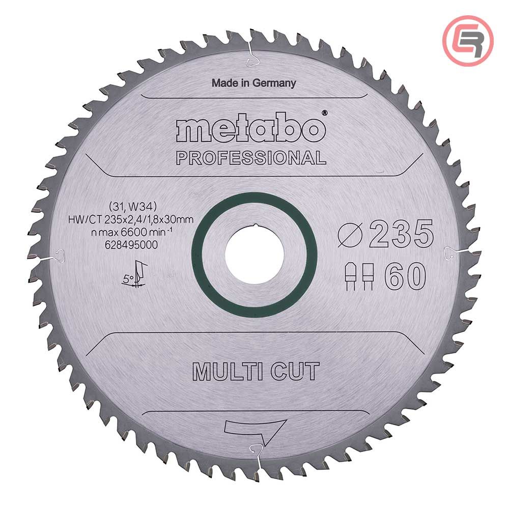 Metabo List Kružne Pile 235x2,4/1,8x30 / Z=60 Multi Cut Professional - 628495000 slika 1