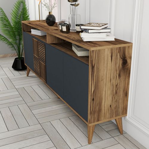 Woody Fashion Komoda, Milan - Walnut, Anthracite slika 4