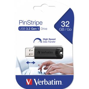 USB stick Verbatim 3.2 Gen1 #49317 32GB Pinstripe, crni