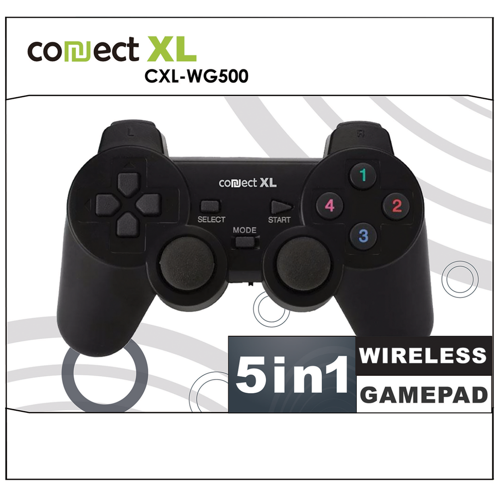Connect XL Gamepad wireless, 5u1, PC i PS1/2/3,  2,4GHz, 10met - CXL-WG500 slika 1