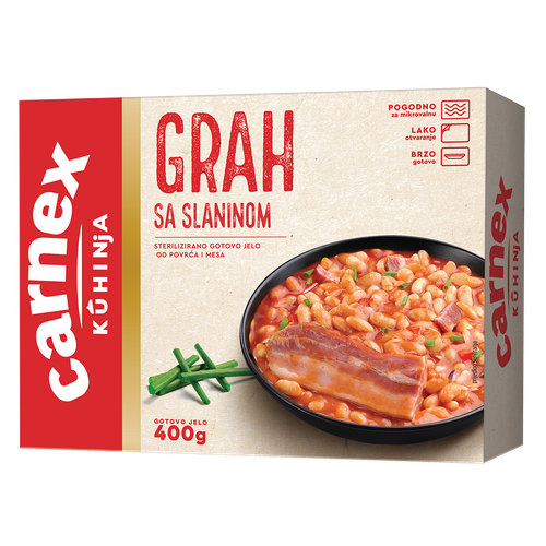 Carnex Grah sa slaninom 400g slika 1