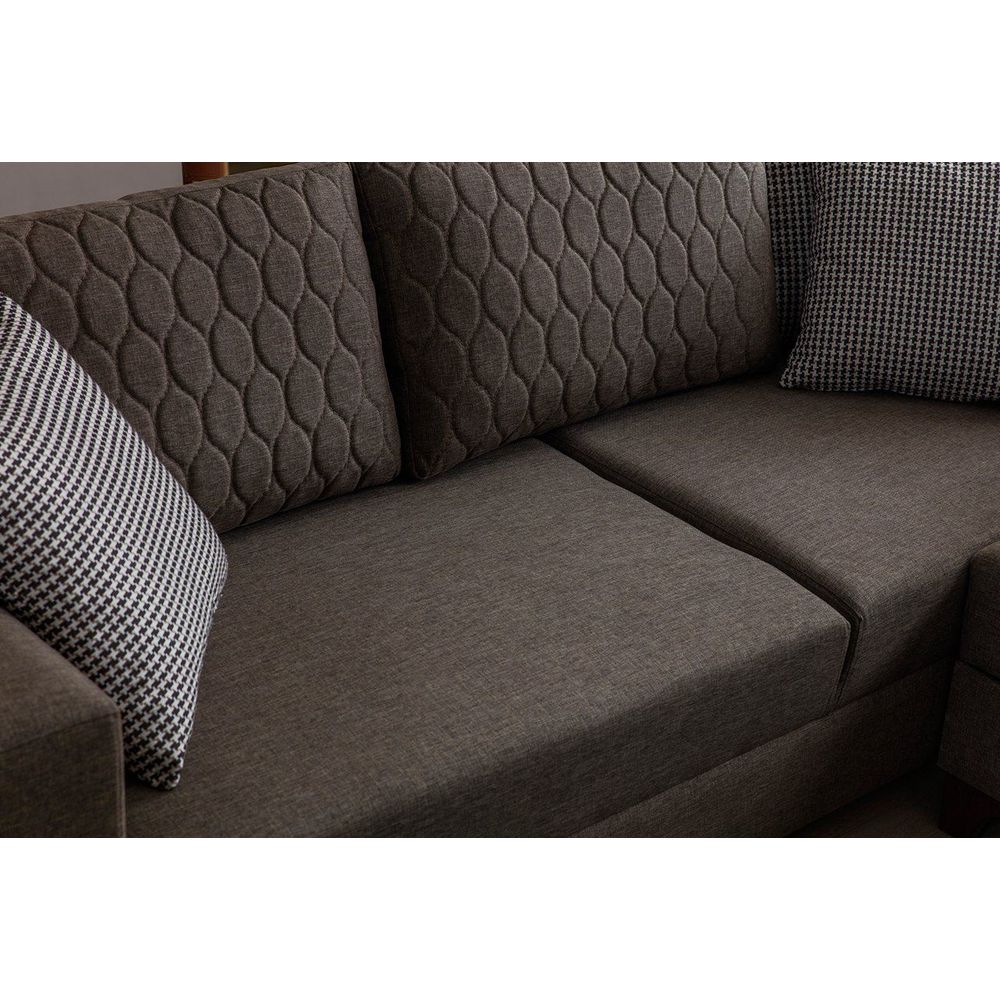 Ugaona Sofa Loft - smeđa boja slika 5