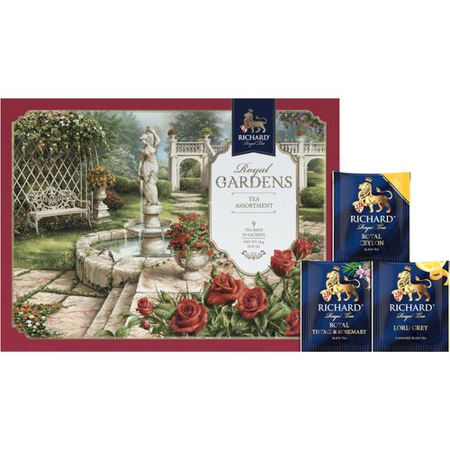 RICHARD TEA ROYAL GARDENS - Kombinacija-mix crnih čajeva, RED koverat 18 g 101898 slika 1