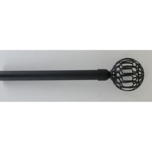 Luance set karniša, razvlačni, o16-19, 120-210 cm, facette - crna