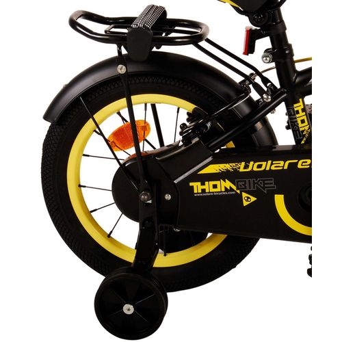 Dječji bicikl s dvije ručne kočnice Volare Thombike 14" crno-žuti slika 4