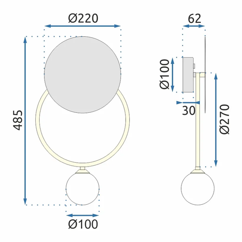 TOOLIGHT ZIDNA svjetiljka APP923-1W slika 2