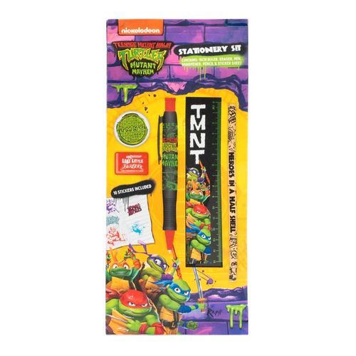 BLUE SKY TMNT STATIONERY SET - 5PC - MAYHEM slika 1