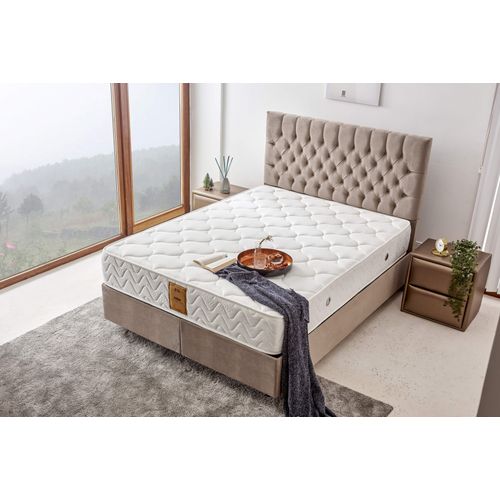 Woody Fashion Madrac, Bijela boja, Relax 160x200 cm Double Size Luxury Middle Firm Mattress slika 1