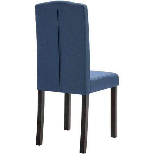 Blagovaonske stolice od tkanine 6 kom plave slika 14