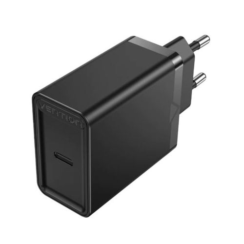 Vention 1-port USB-C Wall Charger (30W) EU-Plug, Black slika 1