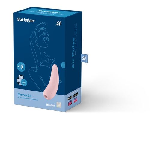 Satisfyer Curvy 2+ stimulator klitorisa - Roza slika 10