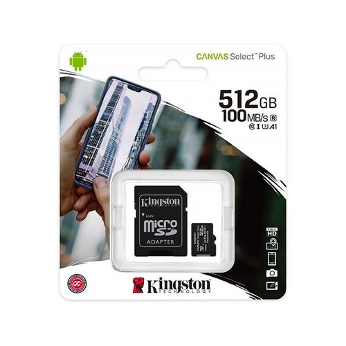 Kingston microSDXC Memorijska Kartica, Select Plus, Class 10, 512GB slika 1