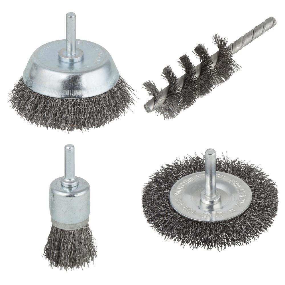 Wolfcraft Set Četki Čeličnih Za Bušilicu Prihvat 6 mm / 4 dijelni - 2133000 slika 1