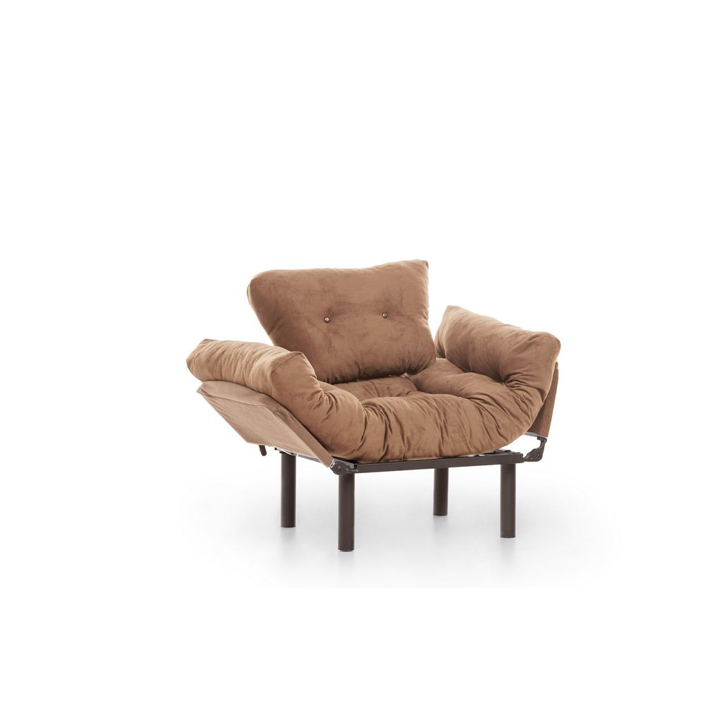 Nitta Single - Svijetlosmeđa Wing Chair slika 5