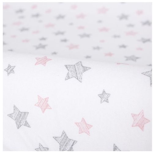 Ceba Baby navlaka za podlogu za previjanje (50x70-80) 2 kom Candy pink + Pink Stars slika 2