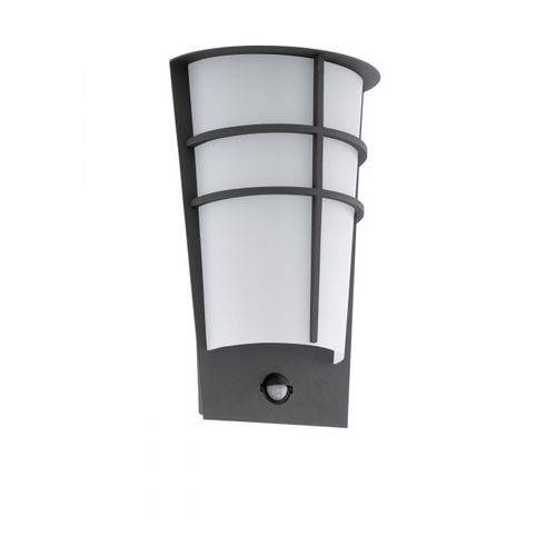 Eglo Breganzo 1 spoljna zidna lampa/2, led, 2x2,5w, antracit/bela , sa senzorom slika 1