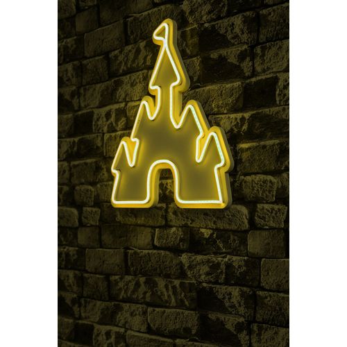 Wallity Ukrasna plastična LED rasvjeta, Castle - Yellow slika 9