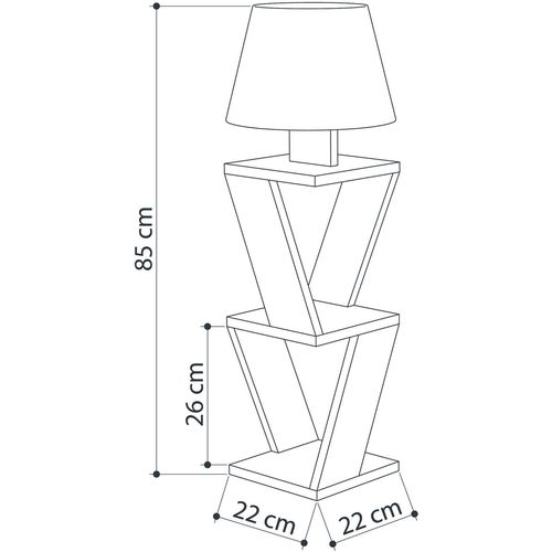 Kozena - Oak, White Oak
White Floor Lamp slika 3