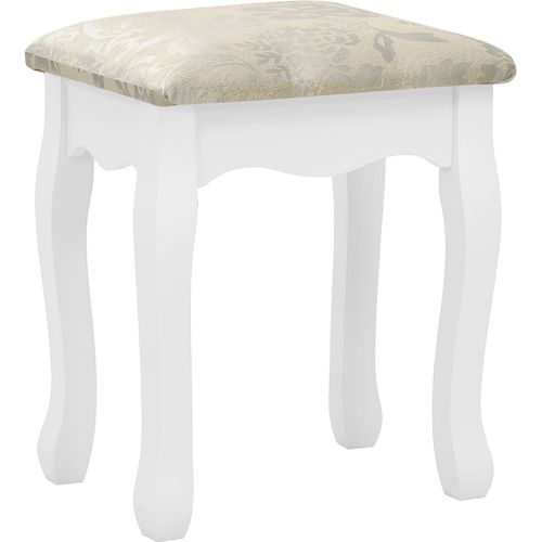 Toaletni stolić sa stolcem bijeli 75x69x140 cm drvo paulovnije slika 16