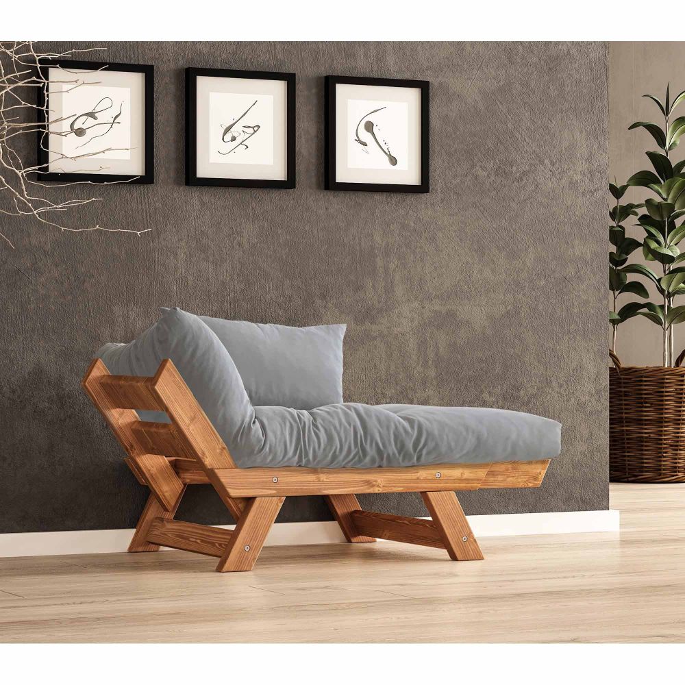 Jednosjed sofe za vrt, CPT8153-140, boje: teak siva slika 2