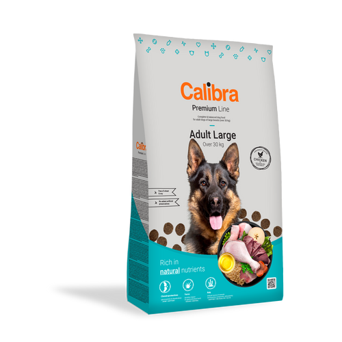 Calibra Dog Premium Line Adult Large, potpuna suha hrana za odrasle pse velikih pasmina teže od 30 kg, 3 kg slika 1