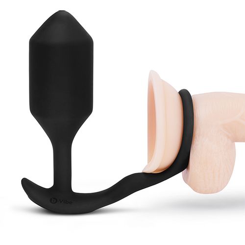 Vibrirajući analni čep s prstenom za penis B-Vibe - Snug &amp; Tug XL slika 4