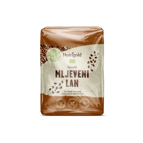 Nutrigold Mljeveni lan - Organski 500g  slika 1