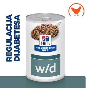 Hill's Prescription Diet w/d Diabetes Care Hrana za Pse s Piletinom, 370 g