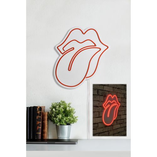 Wallity The Rolling Stones - Crvena dekorativna plastična LED rasveta slika 3