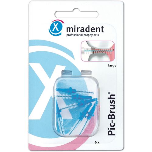 Miradent Pic-Brush, refill kit, blue 6er slika 1