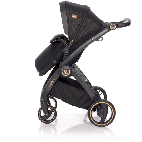 LORELLI ADRIA Kolica Black 2u1 SET: Košara + Putna Torba + Zimska Navlaka (do 15 kg) slika 6