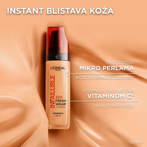 L'Oreal Paris Infaillible Tekući puder 235 Honey slika 9