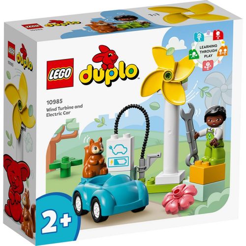 Lego Duplo Town Wind Turbine And Electric Car slika 1