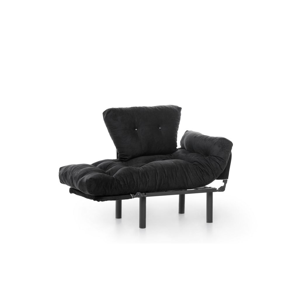 Nitta Single - Crni Crni Naslonjač slika 8