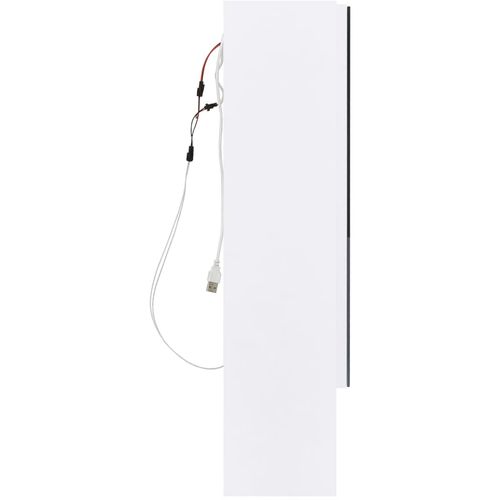 LED kupaonski ormarić s ogledalom bijeli 80 x 15 x 60 cm MDF slika 14