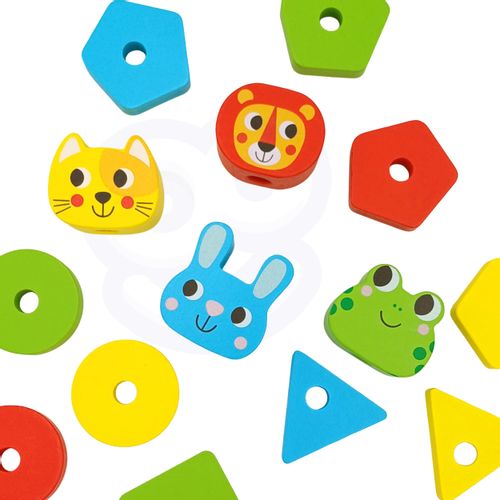 WOOPIE GREEN Montessori puzzle piramida životinje 27 kom slika 2