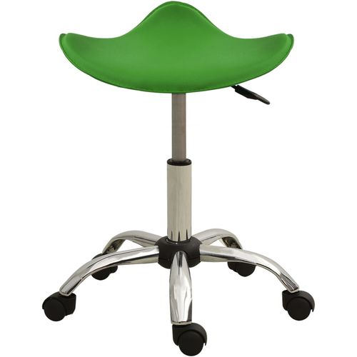 Salonski stolac od umjetne kože zeleni slika 15